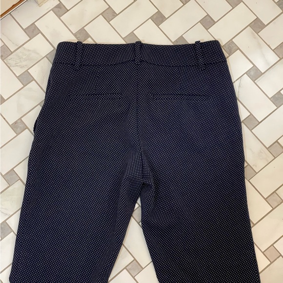 Ann Taylor Factory Blue and White Polka Dot Trouser Pants - Picture 3 of 6